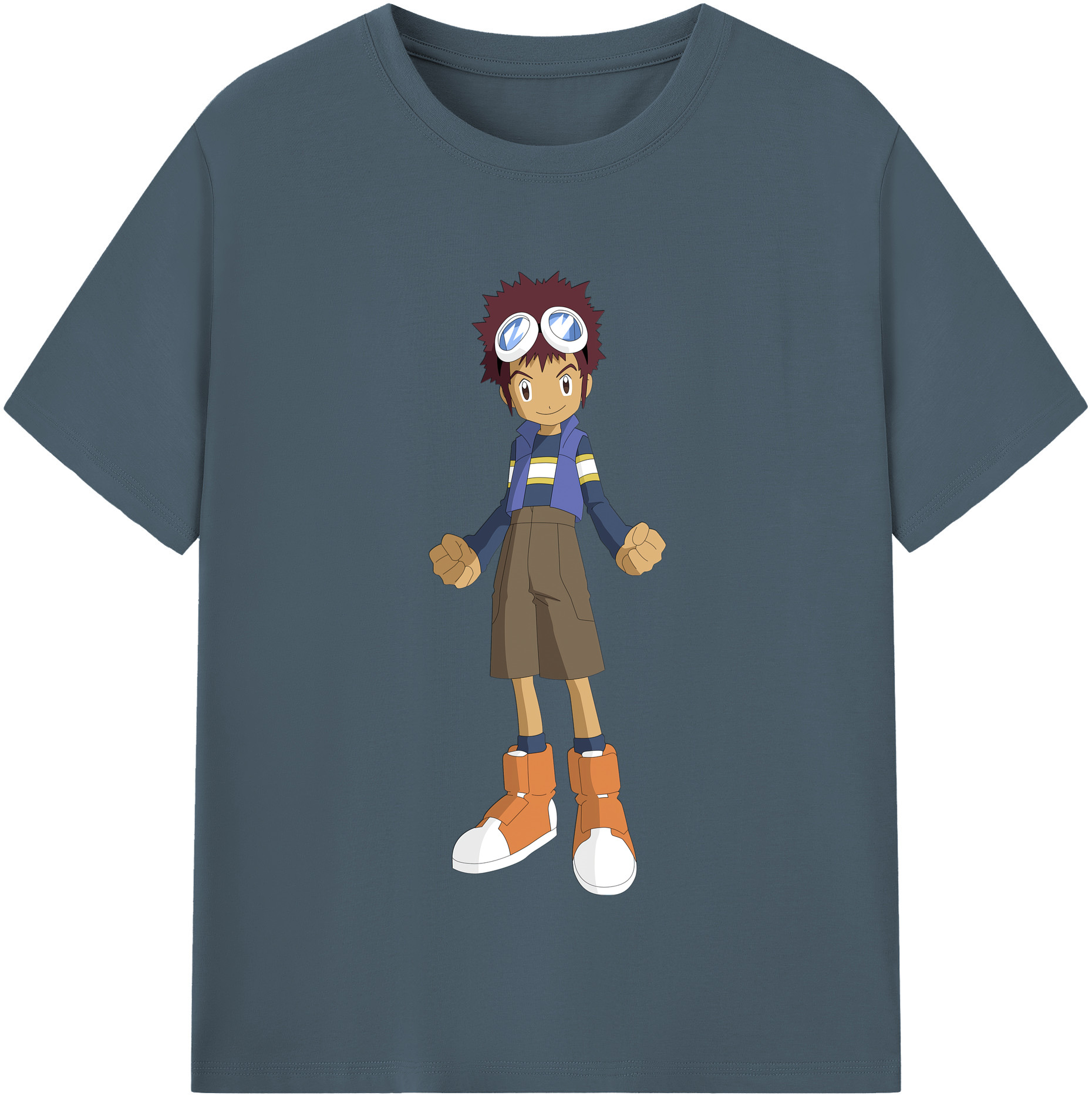 （画像用） Digimon デジタルモンスター/デジモン 綿100％半袖Tシャツ（フロントプリント）